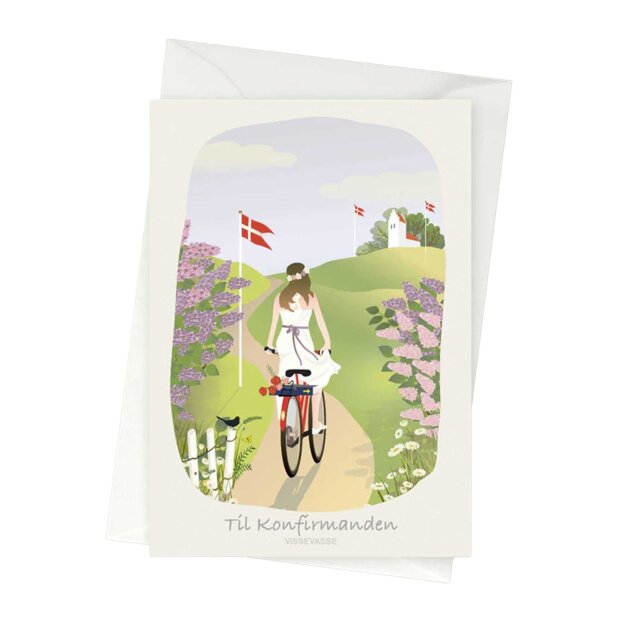 VISSEVASSE - ANLEDNINGSKORT A6 | TIL KONFIRMANDEN, PIGEN
