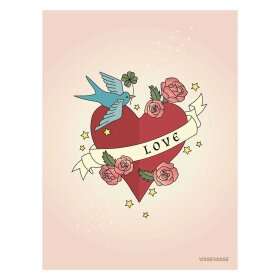 VISSEVASSE - ANLEDNINGSKORT A6 | ETERNAL LOVE