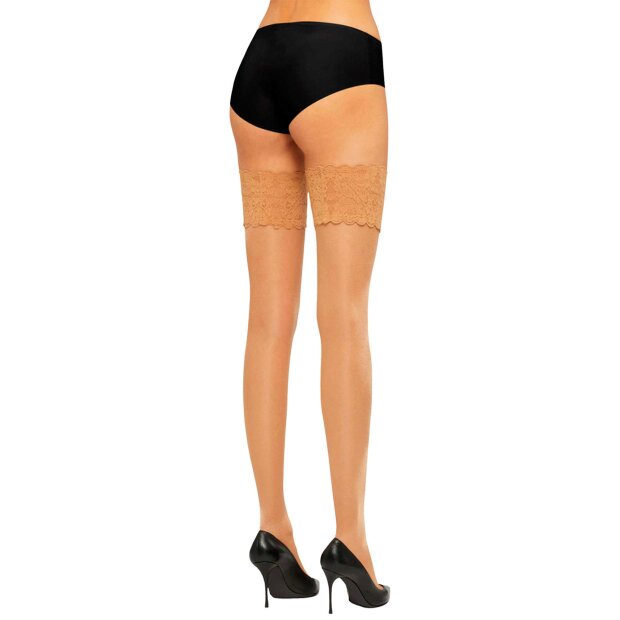 WOLFORD - SATIN TOUCH 20 STAY-UP | GOBI