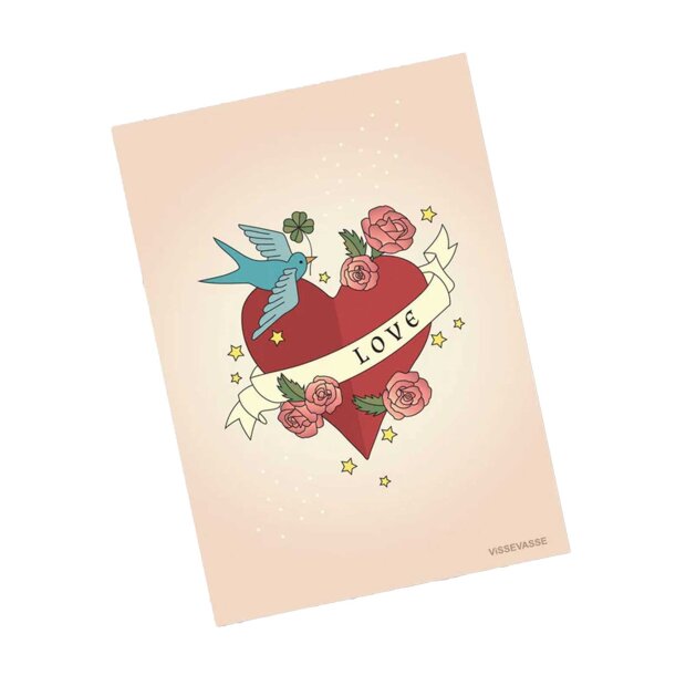 VISSEVASSE - ANLEDNINGSKORT A6 | ETERNAL LOVE