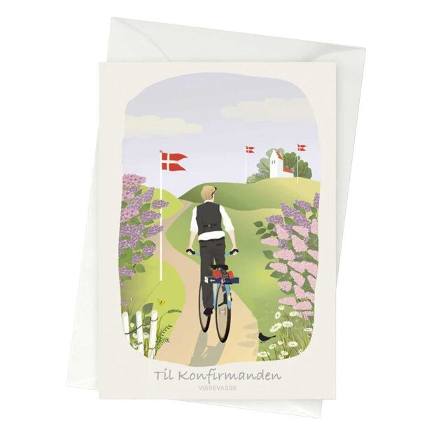 VISSEVASSE - ANLEDNINGSKORT A6 | TIL KONFIRMANDEN, DRENG