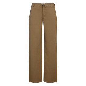 IVY COPENHAGEN - KARMEY CHINO WIDE PANTS | DARK DESERT