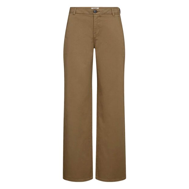 IVY COPENHAGEN - KARMEY CHINO WIDE PANTS | DARK DESERT