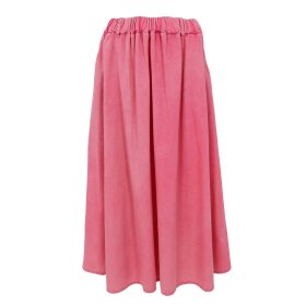 BLACK COLOUR - ABBIE VINTAGE SKIRT | PINK