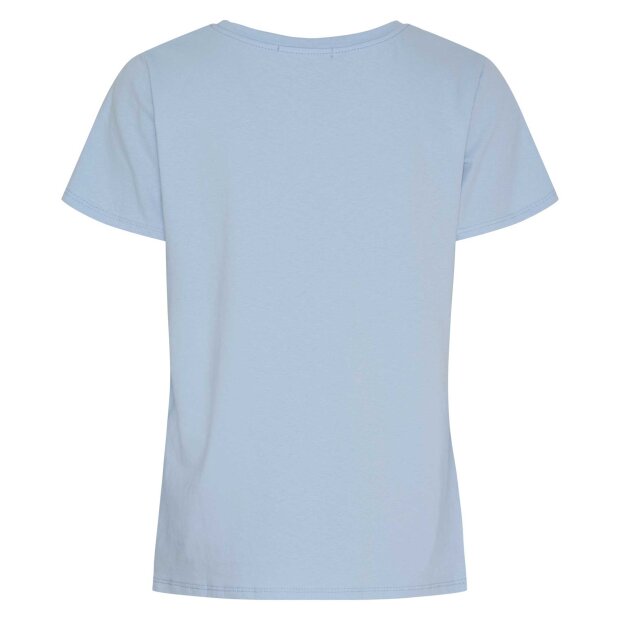 MARTA DU CHATEAU - HERDIS TEE | CELESTE LIGHT/BEIGE