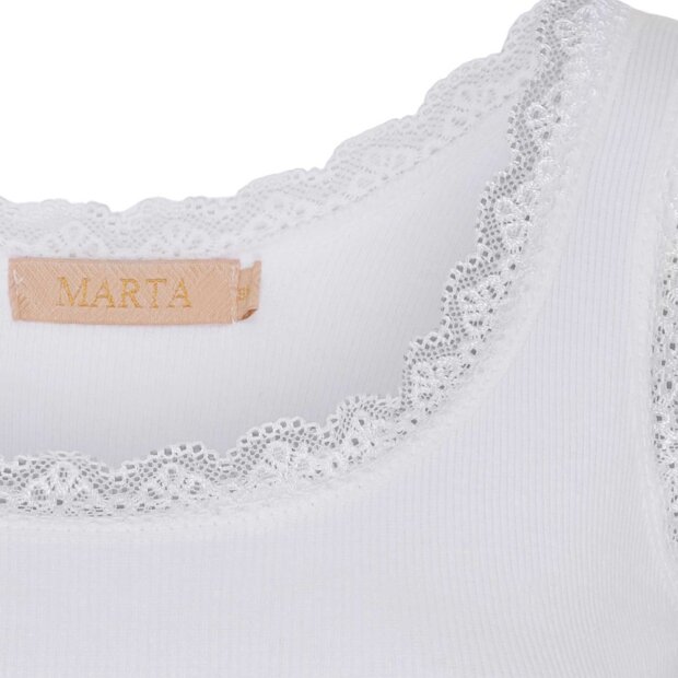 MARTA DU CHATEAU - ANGELINE TOP | WHITE