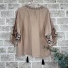 CABANA LIVING - NILLOU BLUSE | CAMEL