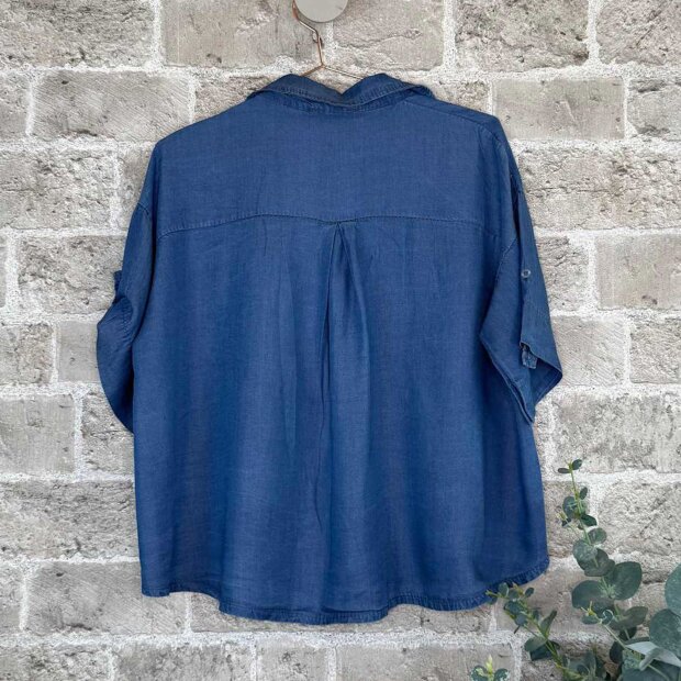 CABANA LIVING - VIORA BLUSE | MEDIUM DENIM