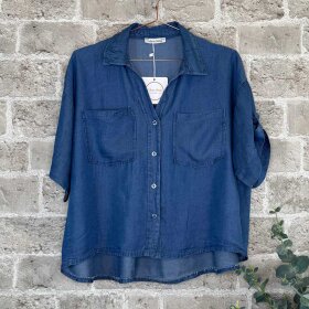 CABANA LIVING - VIORA BLUSE | MEDIUM DENIM