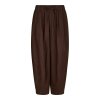 NEO NOIR - PRINA LINEN PANTS | DARK BROWN
