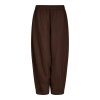 NEO NOIR - PRINA LINEN PANTS | DARK BROWN