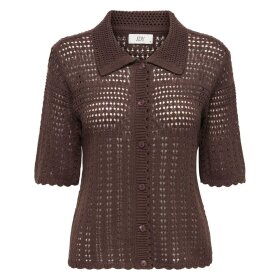 JDY - ROBIN 2/4 COLLAR KNIT CARDIGAN | BRACKEN