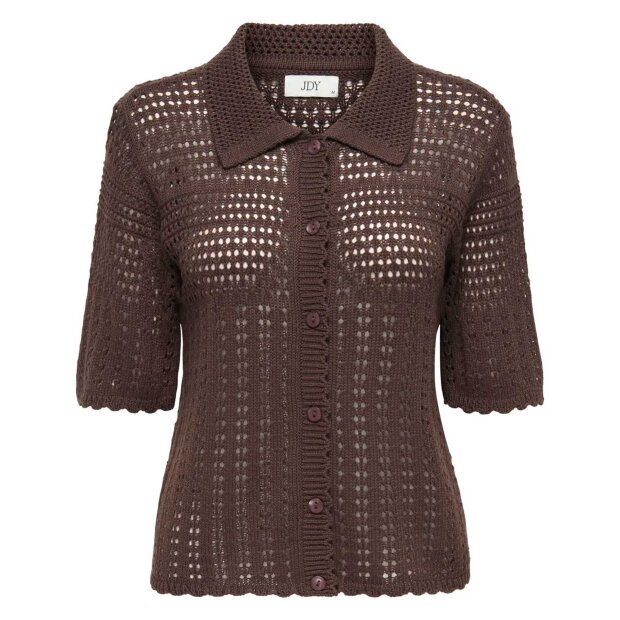 JDY - ROBIN 2/4 COLLAR KNIT CARDIGAN | BRACKEN