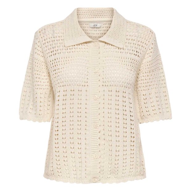 JDY - ROBIN 2/4 COLLAR KNIT CARDIGAN | BIRCH