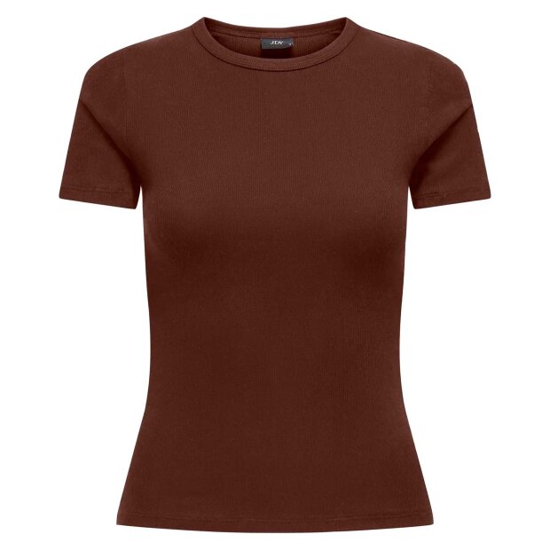 JDY - LUCKY S/S O-NECK T-SHIRT | CHICORY COFFEE