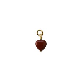 PICO - FRENCH HEART PENDANT | FG/BROWN