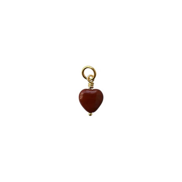 PICO - FRENCH HEART PENDANT | FG/BROWN