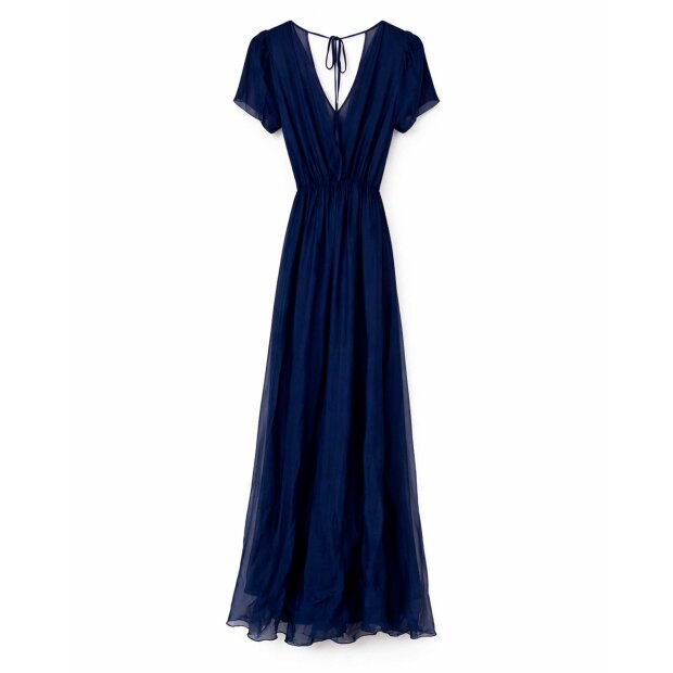 HAVE ONE - ABITO LUNGO M/ALETTA | BLU FRANCESE