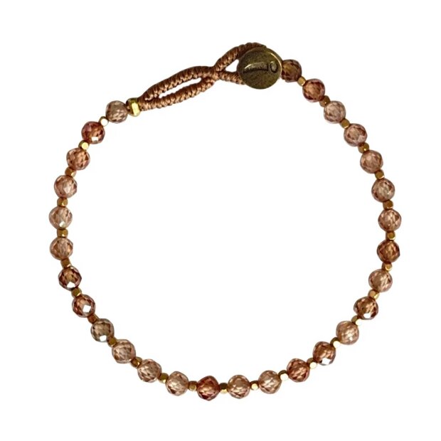 IBU JEWELS - BRACELET BO ROUND | CHAMPAGNE QUARTZ