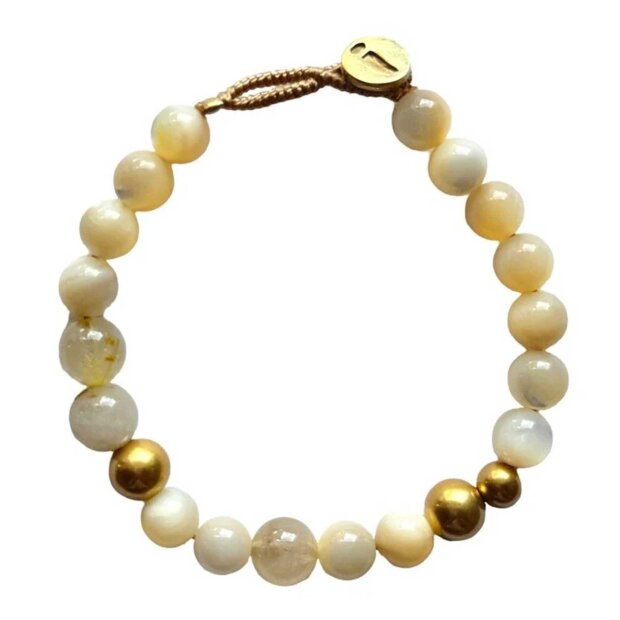 IBU JEWELS - BRACELET BIG BO MIXED | WHITE