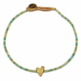 IBU JEWELS - BRACELET LULU HEART | GREEN