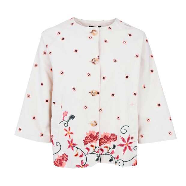 BLACK COLOUR - CROSS JACKET | OFF WHITE