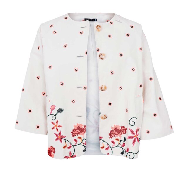 BLACK COLOUR - CROSS JACKET | OFF WHITE