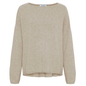 STOKVÆRK - OVERSIZED PURE CAHSMERE BLOUSE | BEIGE MELANGE