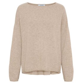 STOKVÆRK - OVERSIZED PURE CAHSMERE BLOUSE | NOUGAT MELANGE