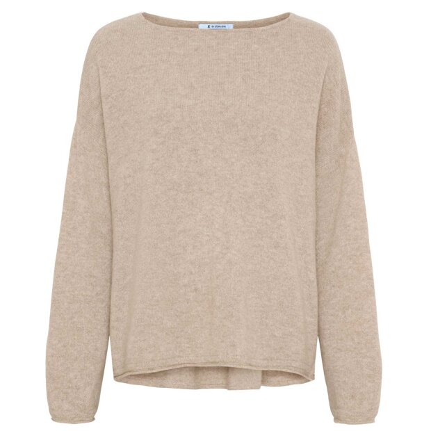 STOKVÆRK - OVERSIZED PURE CAHSMERE BLOUSE | NOUGAT MELANGE