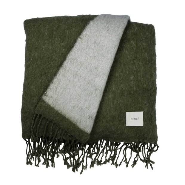 ERNST - PLAID 130X170 CM | GRØN/HVID