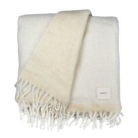 ERNST - PLAID 130X170 CM | NATUR/HVID