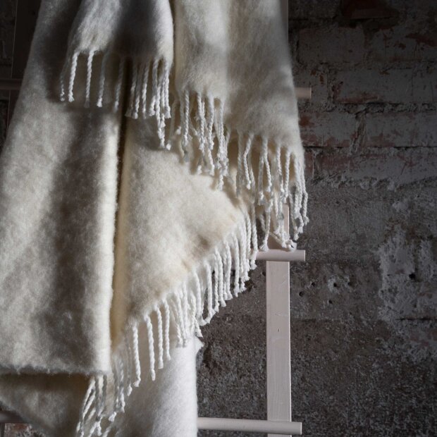 ERNST - PLAID 130X170 CM | NATUR/HVID