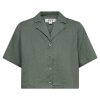 IVY COPENHAGEN - KARMEY SS LINEN SHIRT | DUSTY STEEL GREEN IVY COPENHAGEN - KARMEY SS LINEN SHIRT | DUSTY STEEL GREEN