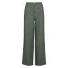 IVY COPENHAGEN - AUGUSTA 70'S LINEN BUKSER | DUSTY STEEL GREEN