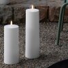 UYUNI - OUTDOOR LED MAXI PILLAR CANDLE | WHITE