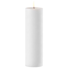 UYUNI - OUTDOOR LED MAXI PILLAR CANDLE | WHITE