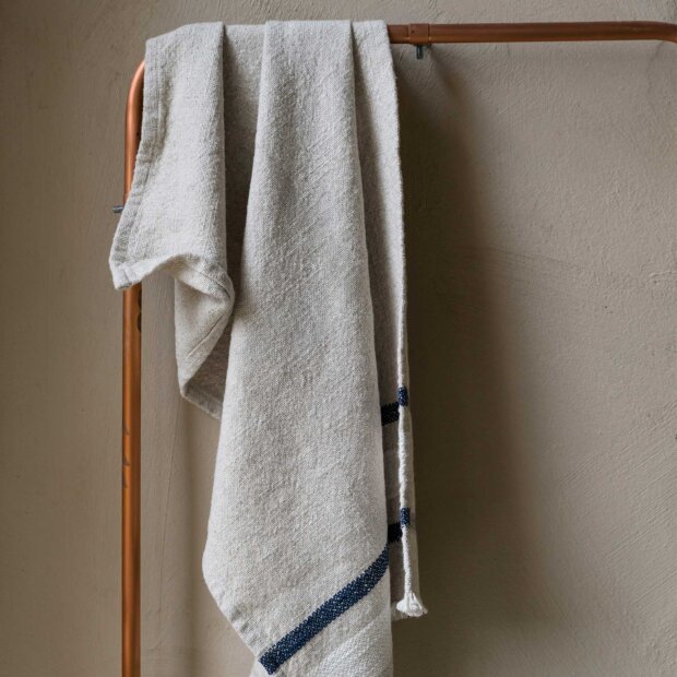 ERNST - VISKESTYKKE | NATUR/HVID/BLÅ