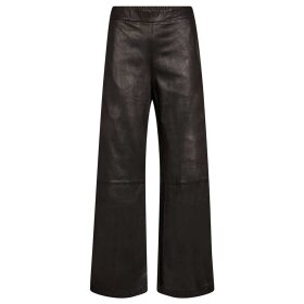 DEPECHE - MIA LOOSE PANTS WIDE LEG | CHOCOLATE