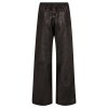 DEPECHE - MIA LOOSE PANTS WIDE LEG | CHOCOLATE