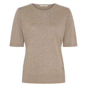 BTF CPH - CATHRINE SILK TOP | TAUPE