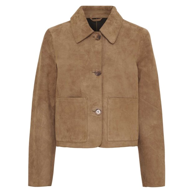 BTF CPH - SONJA SUEDE JACKET | NUDE BROWN