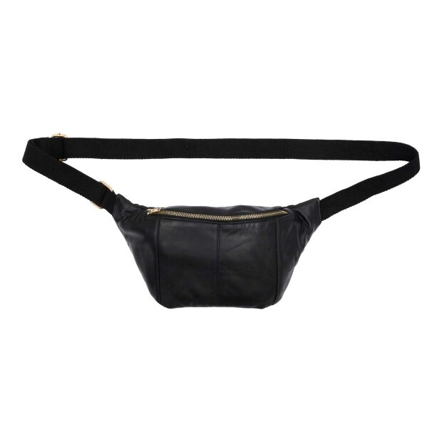 BTF CPH - FELICIA LEATHER BUMBAG | BLACK W/GOLD ACC.