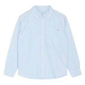 HUST AND CLAIRE - RUBEN STRIPE SKJORTE | LIGHT BLUE