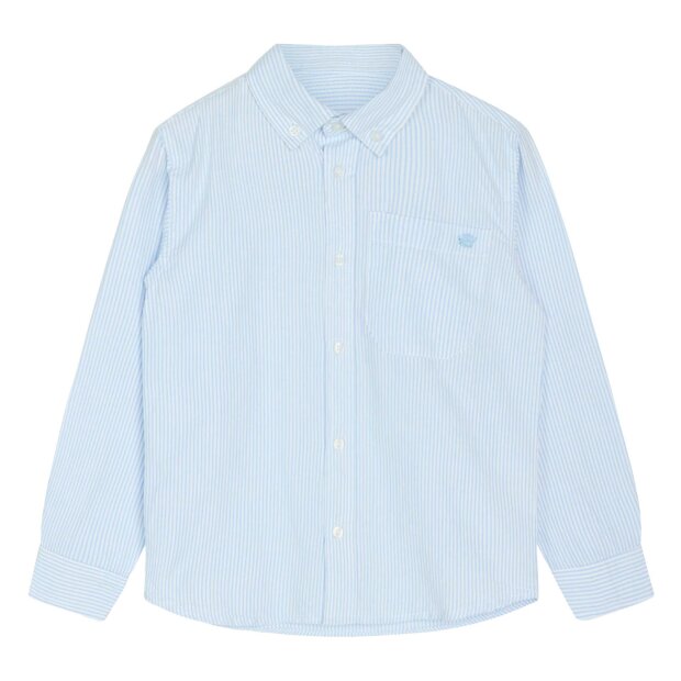 HUST AND CLAIRE - RUBEN STRIPE SKJORTE | LIGHT BLUE