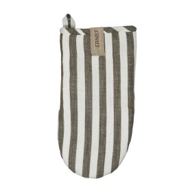 ERNST - GRILLHANDSKE BRED STRIBE | SALVIA/HVID