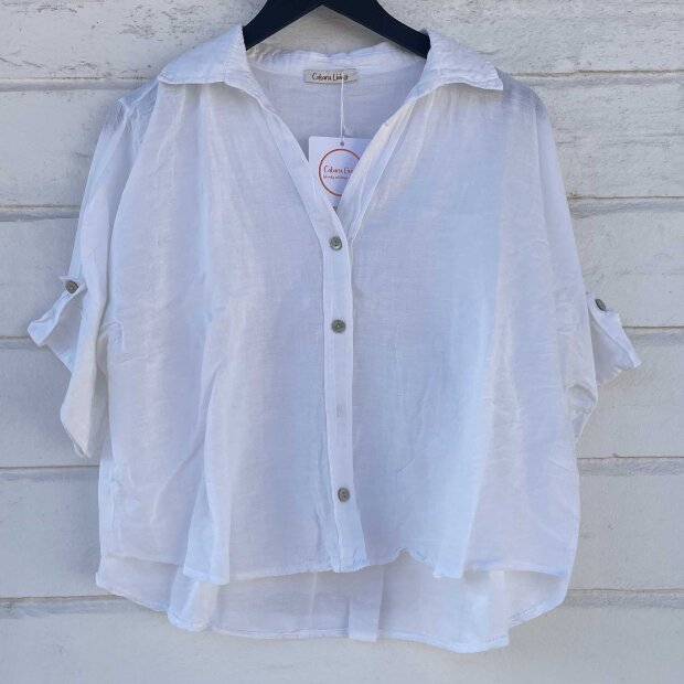 CABANA LIVING - DARA SKJORTE | WHITE