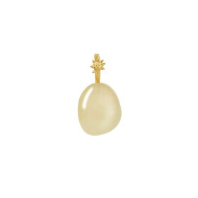 MAANESTEN - YELLOW CALCITE FIRE PENDANT | FORGYLDT