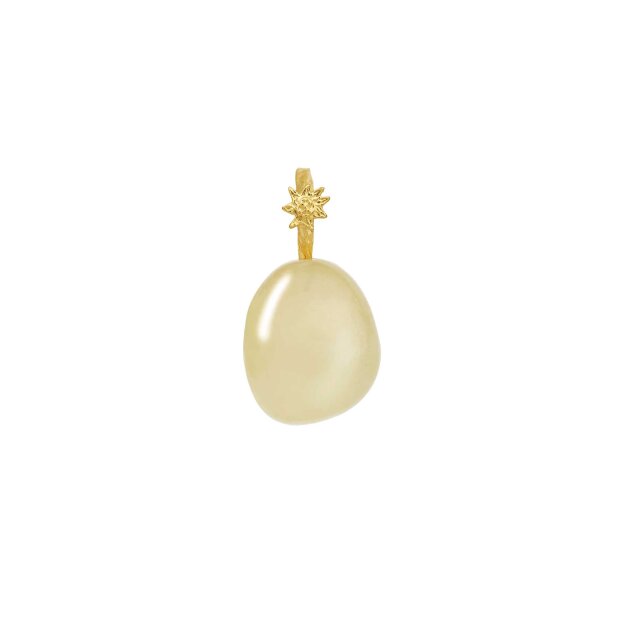 MAANESTEN - YELLOW CALCITE FIRE PENDANT | FORGYLDT