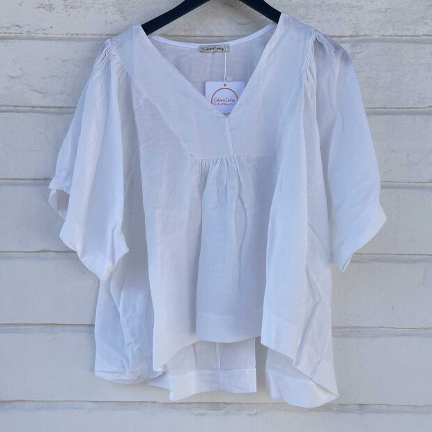 CABANA LIVING - TUDI BLUSE | WHITE